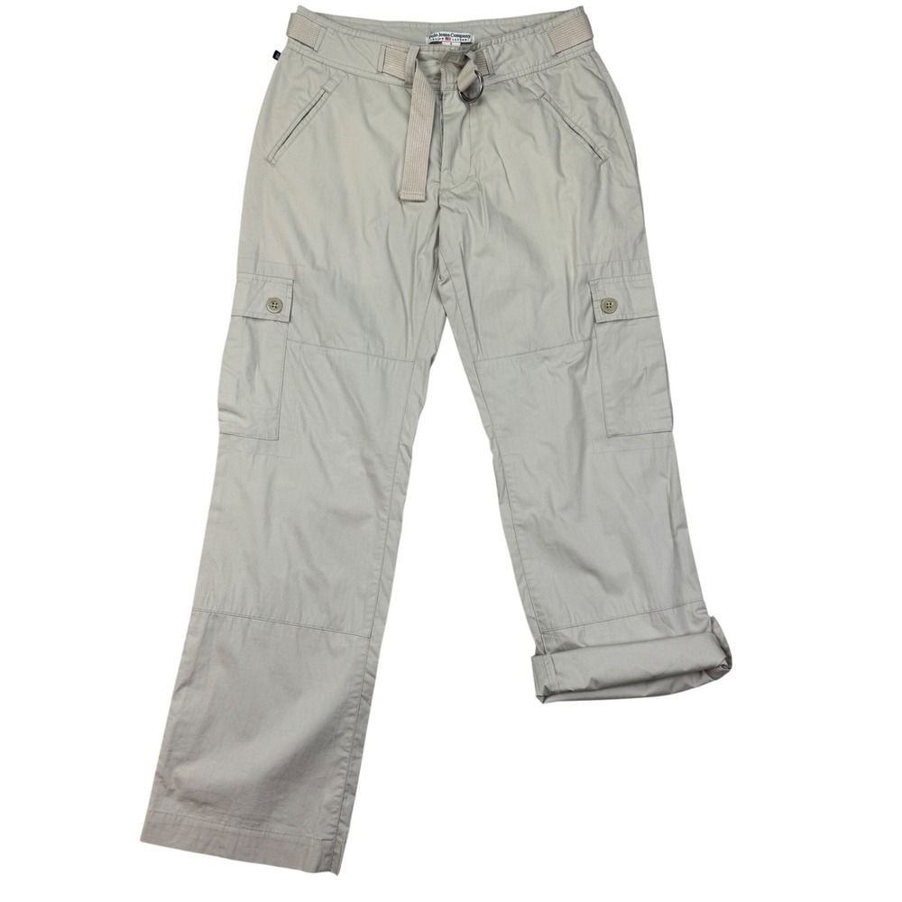 Vintage Polo Jeans Co Ralph Lauren Women 4(28x32) Cargo Pants Belted Utility Y2K